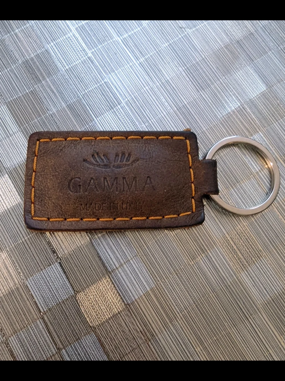 Gamma Arredamenti Leather Key Fob Italian Luxury